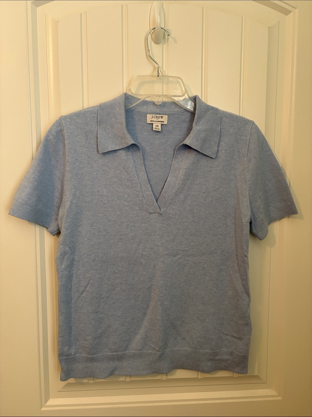 J. Crew Pale Blue ‘with cashmere’ Top